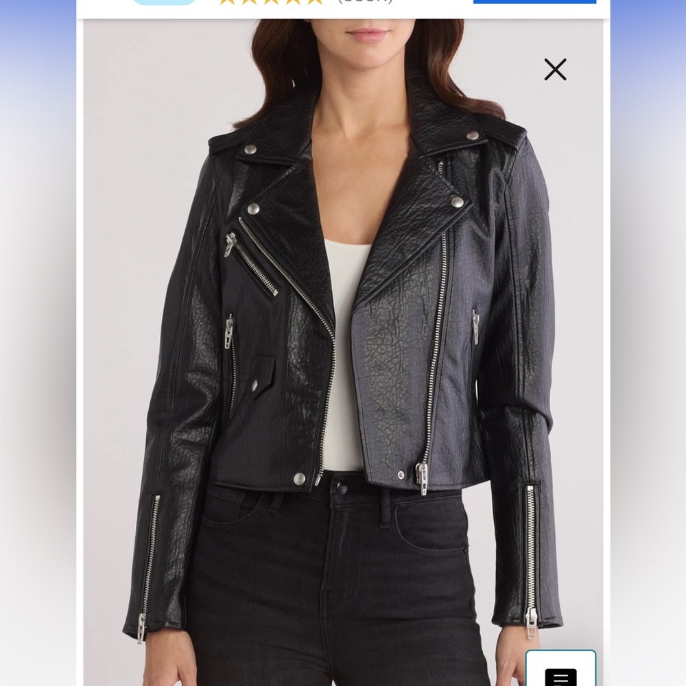 Blank NYC Black Leather Jacket
